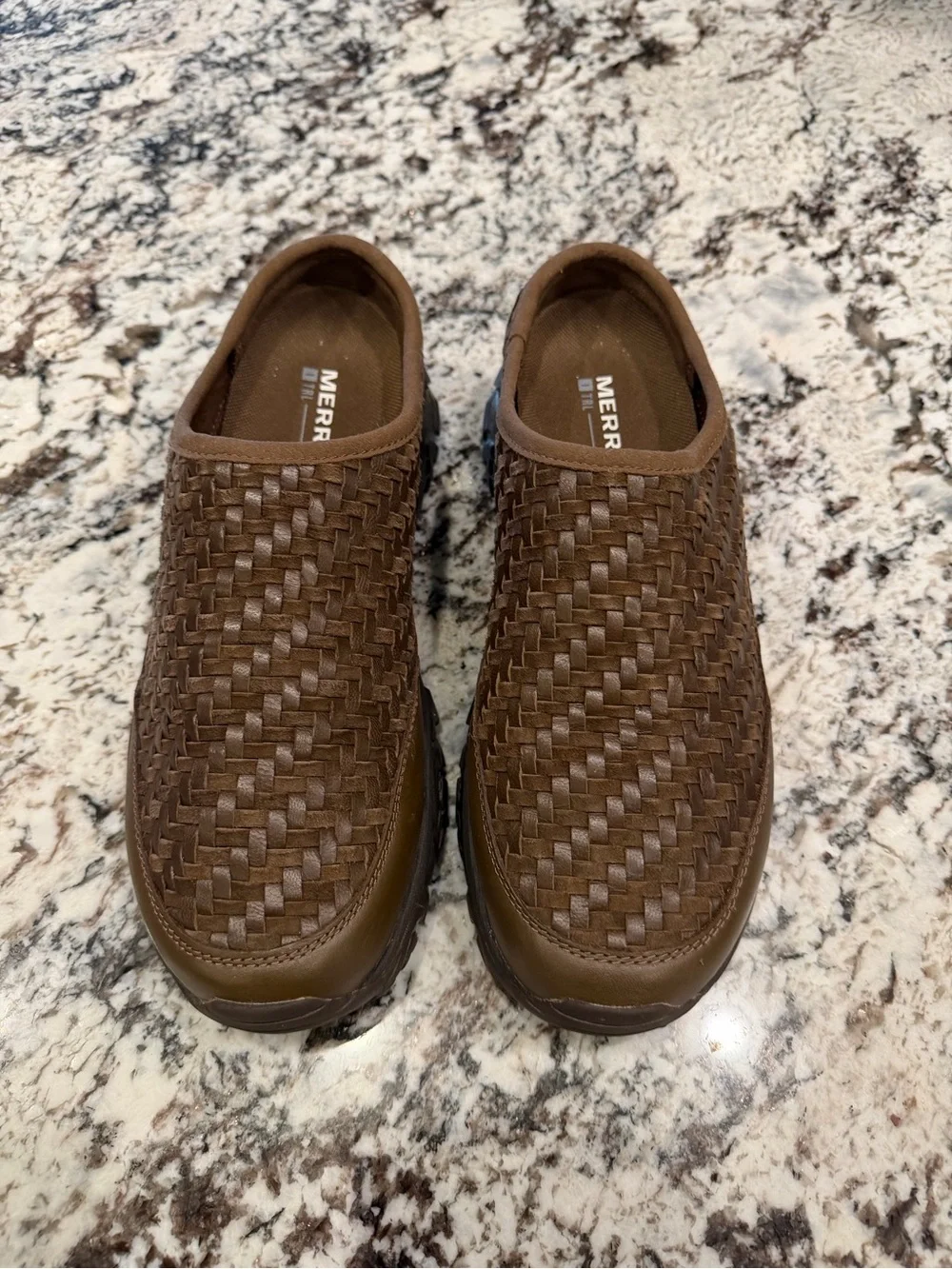 Merrell Brown Leather Woven TLR-1 Slip-On Men's Shoe